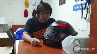 Unboxing AGV K1 warmup Matte BlackRed [upl. by Kaliope176]