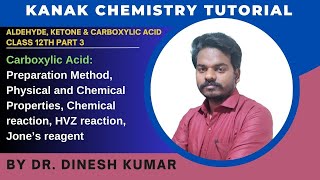 Carboxylic Acid  Part 3  12th  Preparation Methods Chemical amp Physical Properties  HVZ reaction [upl. by Letnom]