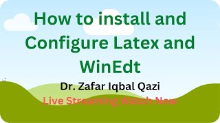 How to install and Configure Latex and WinEdt 2 [upl. by Oiludbo851]