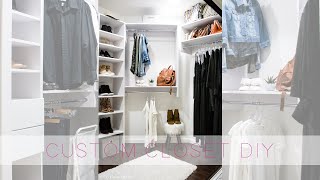 Easy Custom Closet DIY with Modular Closets [upl. by Sparke]