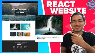 React Website Tutorial  Beginner React JS Project Fully Responsive [upl. by Mashe]