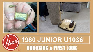 1980 Hoover Junior U1036 Vacuum Cleaner Unboxing amp First Look [upl. by Ahsiekal580]