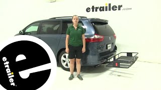 etrailer  Curt Hitch Cargo Carrier Review  2017 Toyota Sienna [upl. by Jelene]