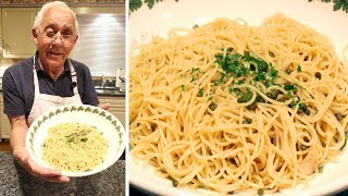 Spaghetti Aglio e Olio and Anchovies Recipe [upl. by Alekat]