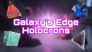 Galaxy’s Edge Holocrons All Crystal Colors and Holocron Combinations [upl. by Birck]