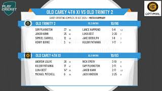 Old Carey 4th XI v Old Trinity 2 [upl. by Nilson603]