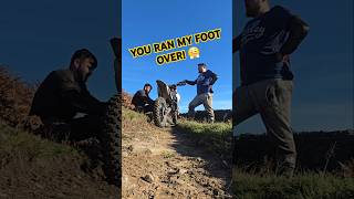 YOU RAN MY FOOT OVER endurotrail enduro dirtbike trailriding ktm bikedays shortsvideo [upl. by Aiciles]