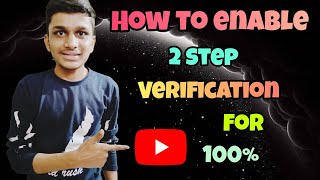 HOW TO ENABLE 2 STEP VERIFICATION 💯  EZ PREM [upl. by Vrablik]