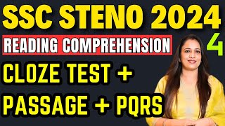 Target Batch STENO 2024  Part  4  Cloze Test  Passage  PQRS  Free Batch  By Rani Maam [upl. by Eilla]