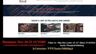 VIDEO1 CompletoMini Sitoweb Costruito3442quot  selfpublishingitalia autorilibriitaliani libri [upl. by Kenyon]