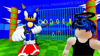 CORRIDA NA PRISÃO DO SONIC BARRY ESCAPE OBBY Roblox Barrys Prison Run [upl. by Henryk909]