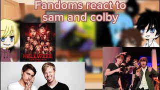 FINALLY FINISHED Fandoms react to SamampColby part 39 [upl. by Annavoj957]