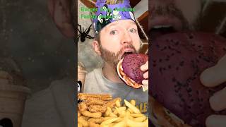 mukbang asmreating eatingsounds Burger King’s Addams Family Menu Wednesday Whopper Gomez Shake [upl. by Arawaj725]