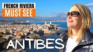 Antibes in Winter  City Walk  French Riviera Travel Guide [upl. by Llenral]