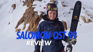 Salomon QST 99 ski review  SkatePro [upl. by Trebleht774]