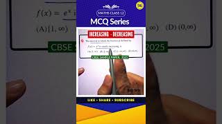 9️⃣6️⃣ 🔥Maths Class 12 MCQ  Test Your Knowledge  MCQ Series  Application of Derivatives [upl. by Goines]