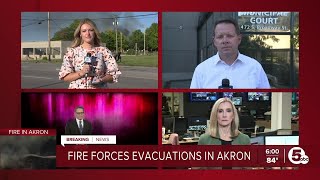 Latest updates on Akron chemical fire [upl. by Aikahc]