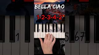 Bella Ciao Piano Tutorial shorts [upl. by Irollam67]