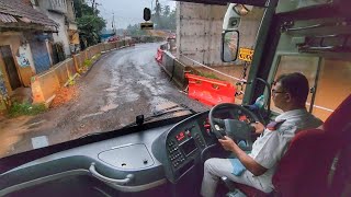 VOLVO B11R ishift amazingly skilled DrivingERNAKULAM TO MANGALORE KSRTC AIRAVAT Beautiful Driving🤩 [upl. by Ellenaej]