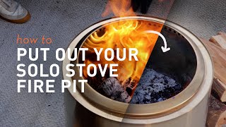 ANSWERED How do I put the fire out in my Solo Stove fire pit [upl. by Drofiar122]