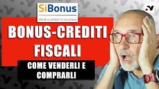 SiBONUS  come comprare e vendere crediti dimposta online [upl. by Berhley49]