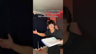 “Natty” 16 yo explaining how 600mg of TEST daily still makes him natty🤣 [upl. by Anabahs]