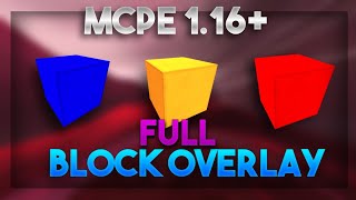 MCPE Block Overlay Mod V2  Filled Block Overlay 116 [upl. by Burty]