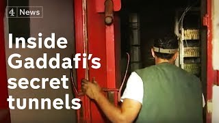 Inside Gaddafis secret tunnels  Channel 4 News [upl. by Samira]