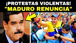 VENEZOLANOS Toman las Calles con Protestas Masivas Maduro Renunciara [upl. by Bartley]