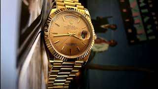 Rolex Day Date 18k 128238 36mm  The 80s Miami Vice Icon [upl. by Whitson]