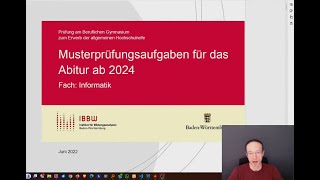 Abitur  INFORMATIK 2024 AUFGABE 1  Berufliches Gymnasium  WG EG SG AG  BadenWürttemberg [upl. by Rodina]