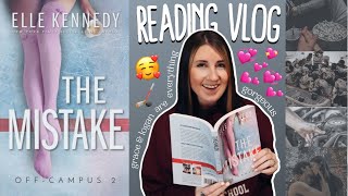 ‘the mistake’ by elle kennedy ♡ reading vlog ♡ off campus series  book 2 [upl. by Rahal]