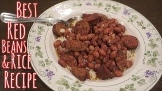 RED BEANS amp RICE WSAUSAGE RECIPE [upl. by Janis]