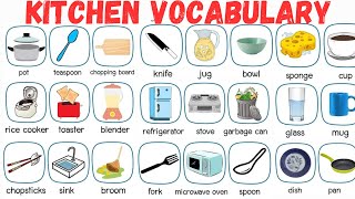 Kitchen Vocabulary in English  English practice englishvocabulary [upl. by Anohr]