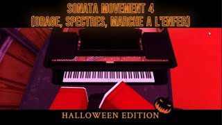 HALLOWEEN SPECIAL Andrew Wright  Orage Spectres Marche à lenfer  Visual Piano [upl. by Daughtry]