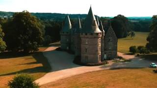 Mariage a Chateau Bonnefontaine Antrain Bretagne France vu de drone [upl. by Boothman630]