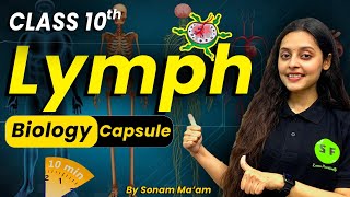 Biology Capsule Topic Lymph  Class 10th Important all about Lymph with Sonam Maam [upl. by Ahtaela]