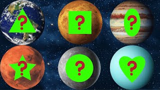 Fix Planets with the Shapes  Mercury Venus Earth Mars Jupiter Saturn Uranus  Planets Toy Game [upl. by Xirdnek]