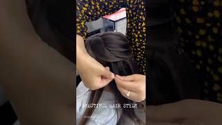 Trending hair style ⚡ hairstyle partyhairstyle hairlook haircare shots ytshorts [upl. by Aihsetan535]