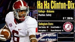 2014 NFL Draft Profile Ha Ha ClintonDix  Strengths and Weaknesses  Projection [upl. by Kathleen]