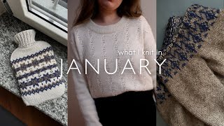 January Knits  Kimberly Sweater Maxine Hot Water Bottle and 2024 Resolutions [upl. by Canning]