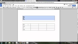 Table cell merging in Google Docs [upl. by Groark985]