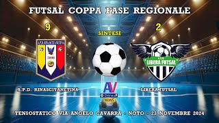 VIDEO SINTESI  RINASCITANETINA  LIBERA FUTSAL  FUTSAL C2 20242025 [upl. by Odrarebe]