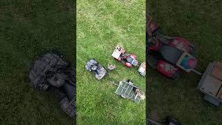 Beekeeping 🐝  Best way to get organised Birdseye view 🚜 quad shorts drone [upl. by Bahr]