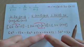 Ecuaciones de fracciones algebraicas [upl. by Linell]