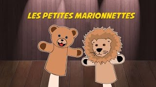 Ainsi font font font Les Petites Marionnettes  Karaoke with lyrics for kids paroles [upl. by Nima779]