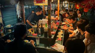 Foreign Exchange Student run Yatai in Fukuoka Japanese Food Stall [upl. by Whiting]