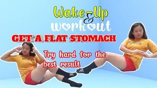 GET A FLAT STOMACH LETS TRY THIS EXERCISE missdin workout exercise [upl. by Divine]