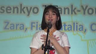 Adhisty Zara JKT48 Sousenkyo Thank You Speech Saka Agari Handshake Festival Jakarta 23122018 [upl. by Adnilec]