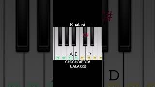 Khalasi Gotilo piano tutorial  popular gujju song shorts [upl. by Olumor996]